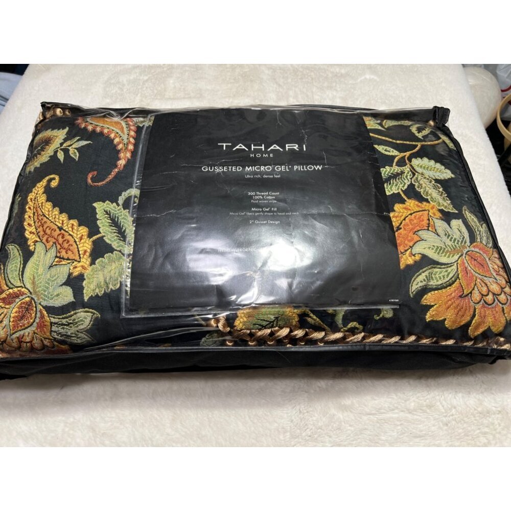 Tahari gusseted micro gel multicolored pillows